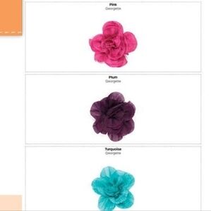 New Thirtyone 5 large rosette pin/hair clip - Yellow Is Smaller